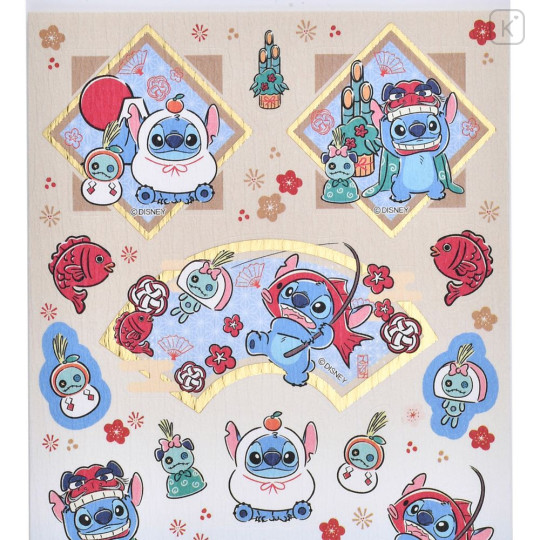 Japan Disney Store Washi Sticker Collection - Stitch : New Year 2026 - 2