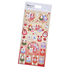 Japan Disney Store Washi Sticker Collection - Mickey & Friends : New Year Daruma 2026