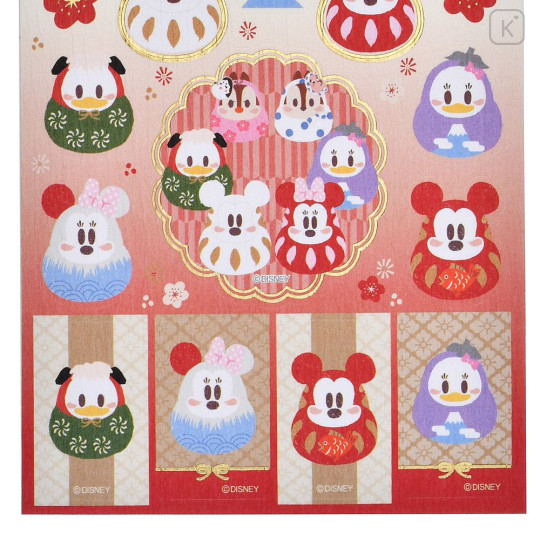 Japan Disney Store Washi Sticker Collection - Mickey & Friends : New Year Daruma 2026 - 3