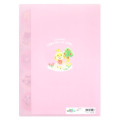 Japan Animal Crossing 5 Pockets A4 Clear File - New Horizons Characters Pink - 2
