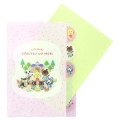 Japan Animal Crossing 5 Pockets A4 Clear File - New Horizons Characters Pink - 3