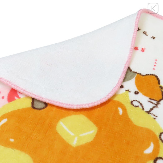Japan Kamio Mini Towel Handkerchief - Mogunyan : Cat Pancake Butter - 2
