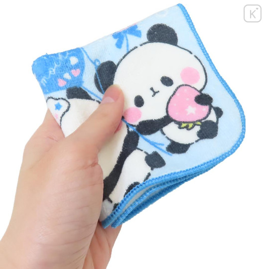 Japan Kamio Mini Towel Handkerchief - Mochi Mochi Panda : Candy Party Blue - 3