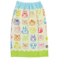 Japan Animal Crossing Kids Wrap Towel 80cm - New Horizons Colorful Face - 1