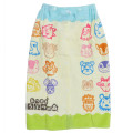 Japan Animal Crossing Kids Wrap Towel 80cm - New Horizons Colorful Face - 2
