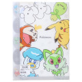 Japan Pokemon 5 Pockets A4 Clear File - Happy Day - 2