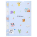 Japan Pokemon 5 Pockets A4 Clear File - Happy Day Cherry Blue - 2
