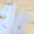 Japan Pokemon 5 Pockets A4 Clear File - Happy Day Cherry Blue - 3