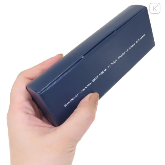 Japan Pokemon Glasses Case - Pikachu : Navy - 3