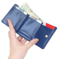 Japan Pokemon Clasp Trifold Wallet - Pikachu : number025 Navy - 3