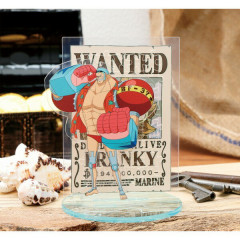 Japan One Piece Mame Jigsaw Puzzle 40pcs Acrylic Stand - Wanted Poster Franky