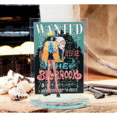 Japan One Piece Mame Jigsaw Puzzle 40pcs Acrylic Stand - Wanted Poster Brook