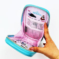 Japan Disney Vertical Pen Pouch - The Little Mermaid : Blue - 4