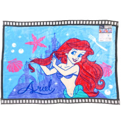 Japan Disney Fluffy Lap Blanket - The Little Mermaid : Sea Movie Frame