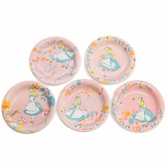 Japan Disney Small Plate Gift Set - Alice in Wonderland : Pink Flower