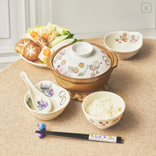 Japan Disney Store Wooden Chopsticks 23cm - Scrump & Stitch : Vegetable Table Top - 5