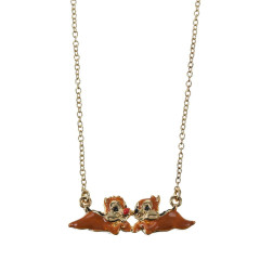Japan Disney Store Necklace - Chip & Dale : Character Motif Happy