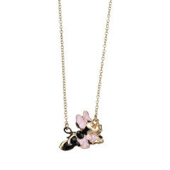 Japan Disney Store Necklace - Minnie : Character Motif Pink Dress