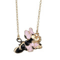 Japan Disney Store Necklace - Minnie : Character Motif Pink Dress - 3