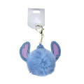Japan Disney Store Dangling Tail Mascot Keychain - Stitch : Faux Fur Ball Charm - 2