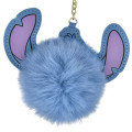 Japan Disney Store Dangling Tail Mascot Strap - Stitch : Faux Fur Ball Charm - 4