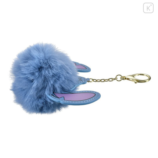 Japan Disney Store Dangling Tail Mascot Keychain - Stitch : Faux Fur Ball Charm - 5