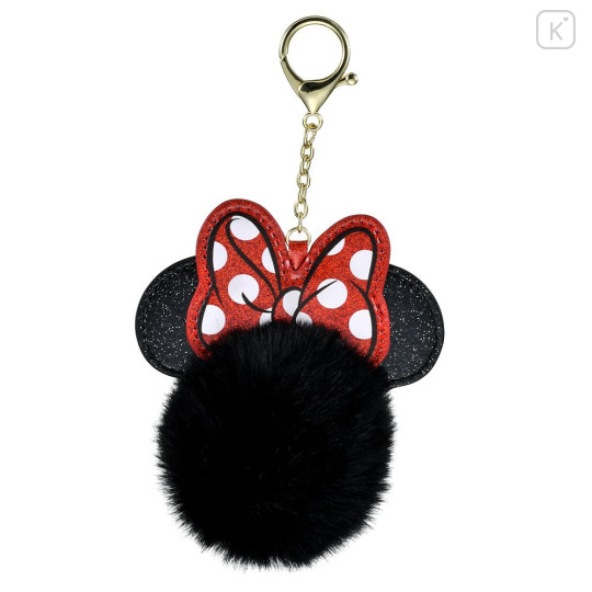 Japan Disney Store Dangling Tail Mascot Strap - Minnie : Faux Fur Ball Charm - 1