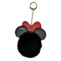 Japan Disney Store Dangling Tail Mascot Strap - Minnie : Faux Fur Ball Charm - 3