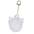 Japan Disney Store Dangling Tail Mascot Strap - Marie : Faux Fur Ball Charm - 3
