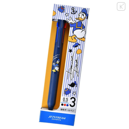 Japan Disney Store Jetstream New 3 Color Multi Ballpoint Pen - Donald : Sailor Navy - 1