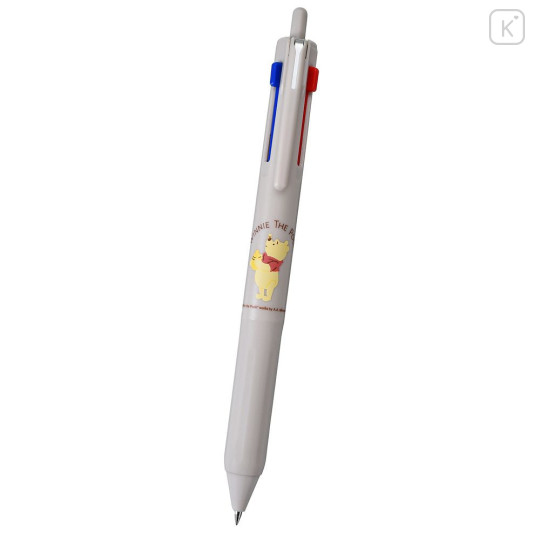 Japan Disney Store Jetstream New 3 Color Multi Ballpoint Pen - Pooh : Confusing Bee - 2