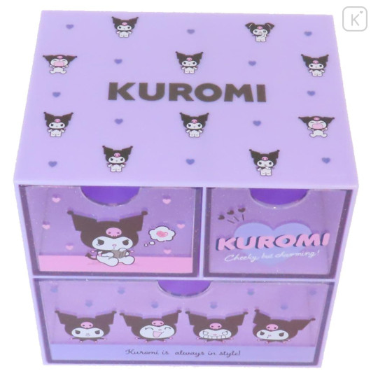 Japan Sanrio Chest Drawer - Kuromi : Cheeky but Charming - 3