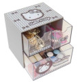 Japan Sanrio Chest Drawer - Hello Kitty : Monotone Ribbon - 4