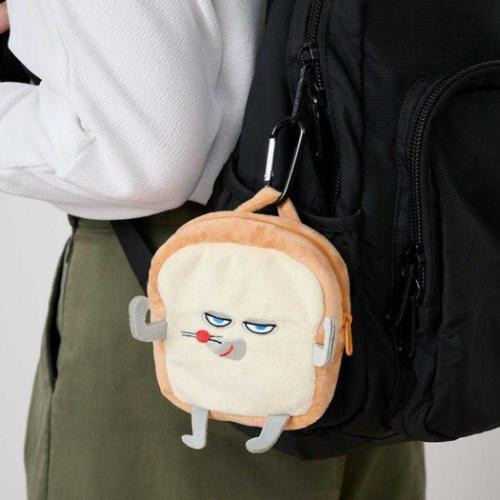 Japan Bread Thief Mini Pouch with Carabiner - Backpack Style - 5