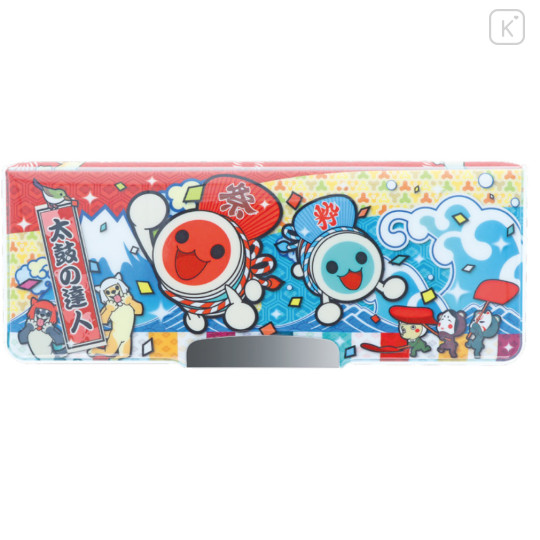 Japan Taiko no Tatsujin Yokopita Compact Double-Sided Opening Pencil Case - Hologram - 2