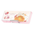 Japan Kamio Double-opening Pencil Case - Mogunyan : Cat Pancake Butter - 1
