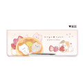 Japan Kamio Double-opening Pencil Case - Mogunyan : Cat Pancake Butter - 2