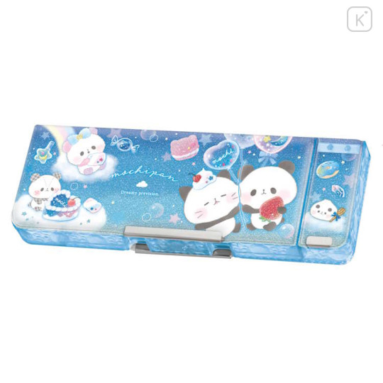 Japan Kamio Double-opening Pencil Case - Mochi Mochi Panda : Candy Party Blue - 1