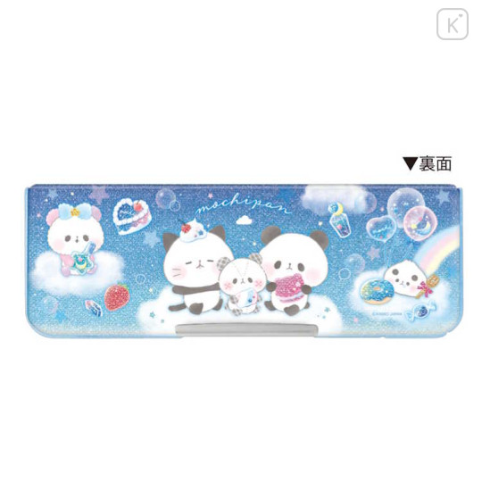 Japan Kamio Double-opening Pencil Case - Mochi Mochi Panda : Candy Party Blue - 2