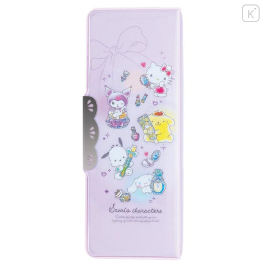 Japan Sanrio Yokopita Compact Double-Sided Opening Pencil Case - Characters Beauty - 1