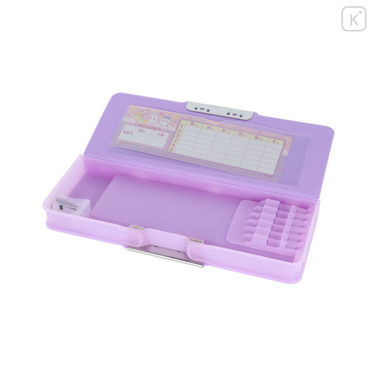 Japan Chiikawa Yokopita Compact Double-Sided Opening Pencil Case - Chiikawa & Hachiware & Usagi : Hologram - 4