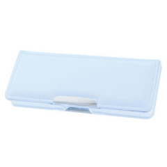 Japan Yokopita Compact Double-Sided Opening Pencil Case - Aqua Blue