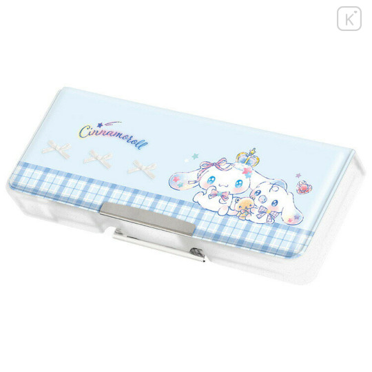 Japan Sanrio Double-opening Pencil Case - Cinnamoroll & Milk : Sparkly Eyes - 1