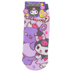Japan Sanrio Socks - Kuromi : Baku Cream Pink