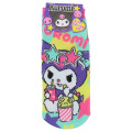 Japan Sanrio Socks - Kuromi : Popcorn Movie Colorful - 1