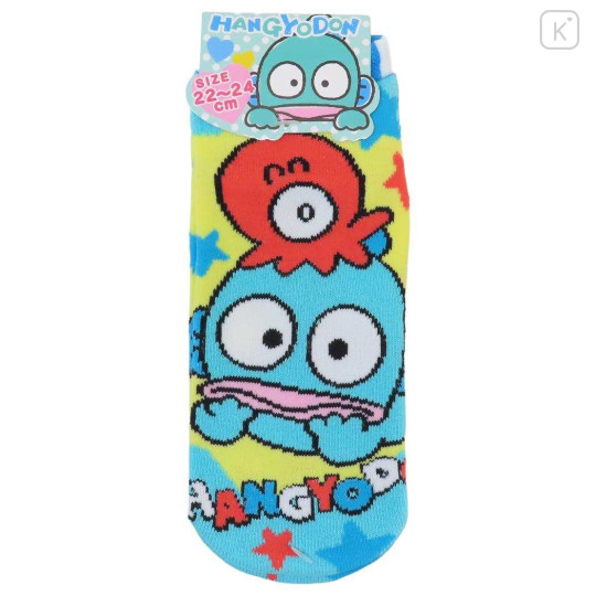 Japan Sanrio Socks - Hangyodon : Octopus Colorful Star - 1