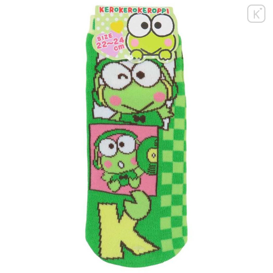 Japan Sanrio Socks - Keroppi : Music Green - 1