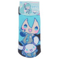 Japan Sanrio Socks - Cinnamoroll & Hatsune Miku Performance Black - 1
