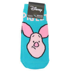 Japan Disney Socks - Piglet : Worried Turquoise