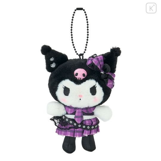 Japan Sanrio Original Mascot Holder - Kuromi : Sweet Rock 'n' Check Gingham - 1